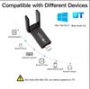 1300Mbps Bluetooth 5.4 WiFi  Adapter Dual Band 2.4G/5Ghz Wireless Network Card 4-Antenna Wireless Receiver For PC/Laptop Driver Free