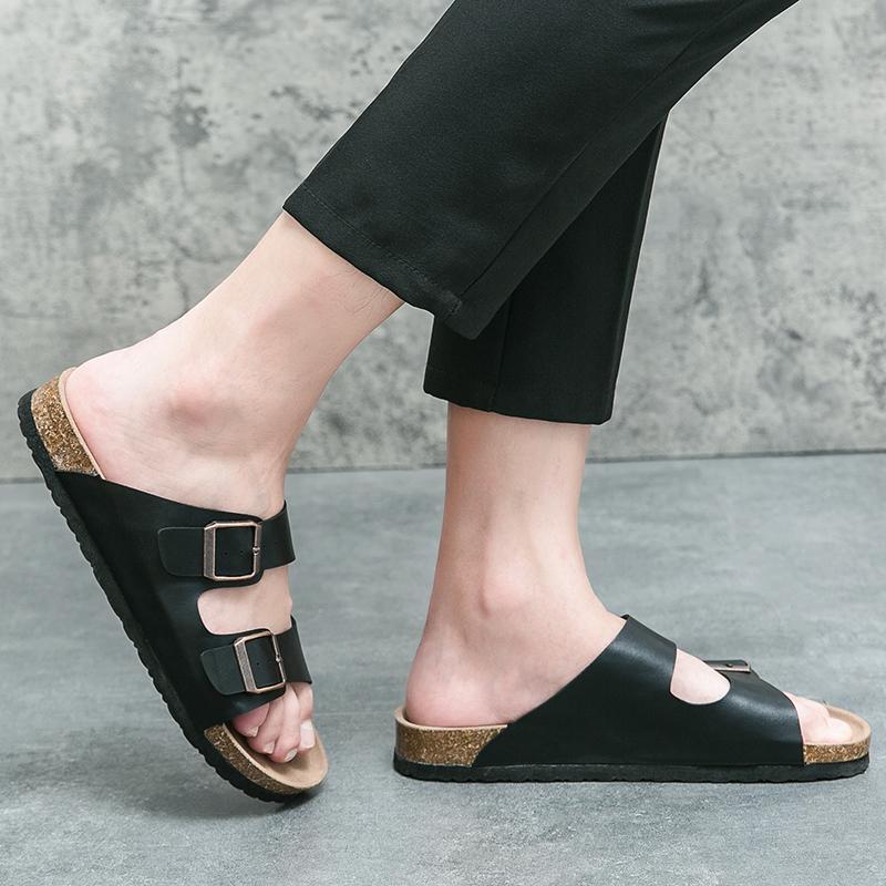 Mode Half Drag Street Persönlichkeit Herrenschuhe Herren Casual Walking Schuh All-Match Flats Strand Hausschuhe Herren Slip-on Schuhe