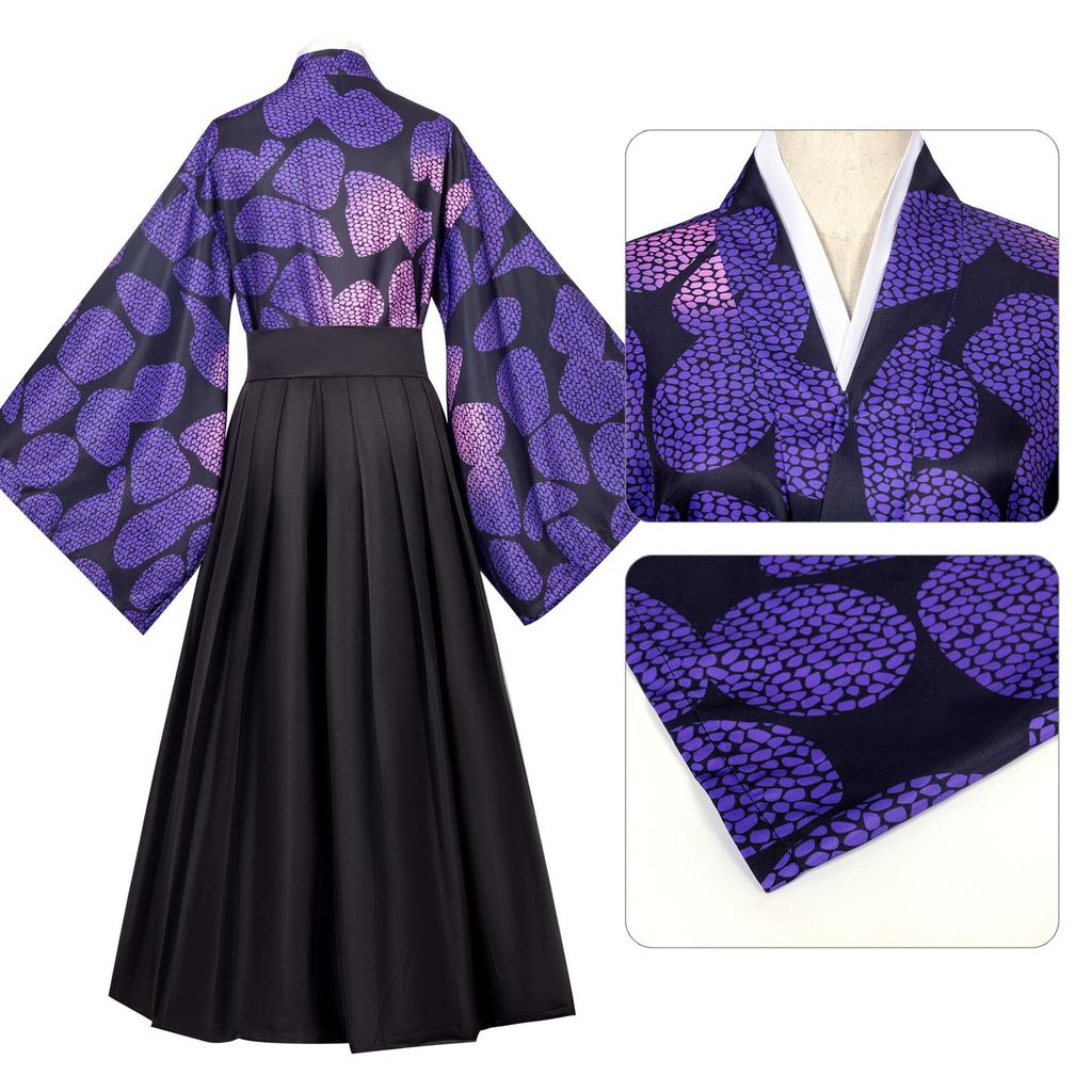 Costume Cos Ghost Slayer Blade Winding One Sword Ghost Black Death Mou Cosplay Costume Men's Suit Jikuni Iwakatsu