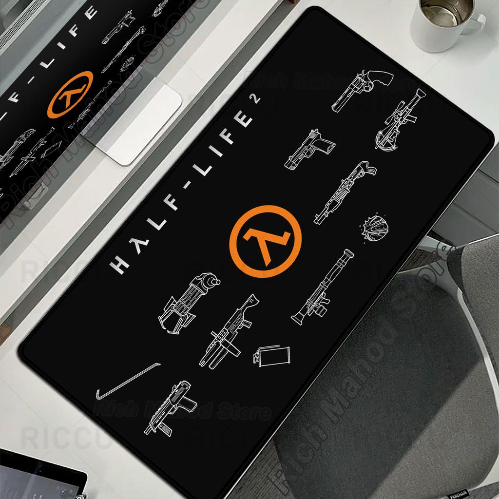 Коврик для мыши Half Life Игровой коврик для стола Расширенный игровой коврик для мыши XXL Нескользящий Аксессуары для ноутбука ПК Игровой ковер для стола Большой коврик для стола