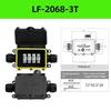 IP66 Waterproof Junction Box with 3mm-6.5mm Cable Connector Sealed Flame Retardant for Garden Security Camera Wiring