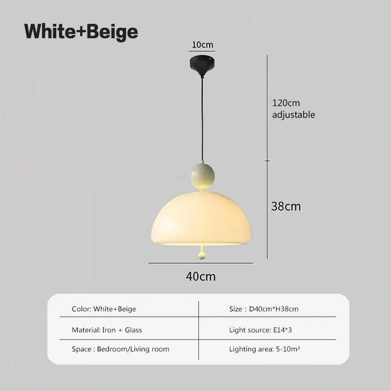 

Светодиодный подвесной светильник Nordic Mushroom Glass для внутреннего освещения спальни, гостиной, столовой, декора, эстетики, светильников Warm white