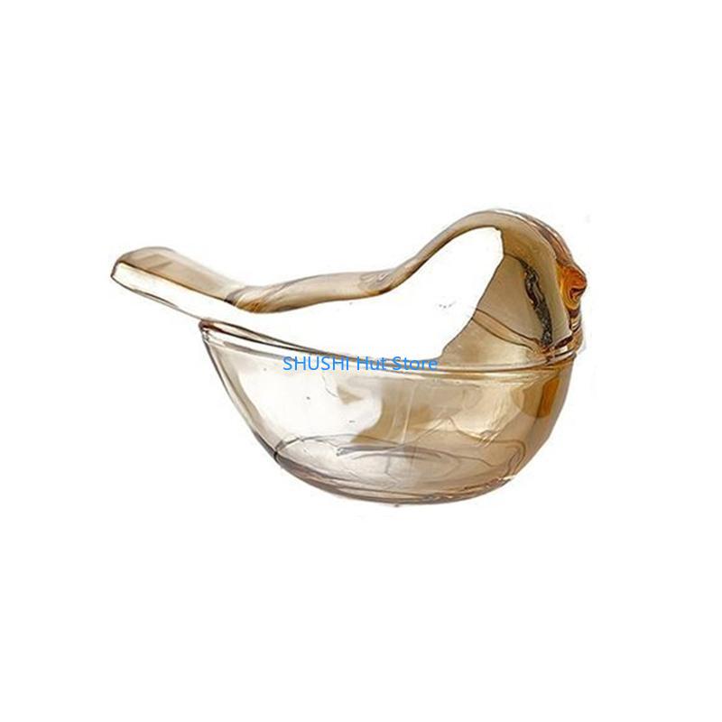 

Retro Glass Bird Jewelry Mini Storage Box Earrings Ring Storage Box With Lid D57B янтарь