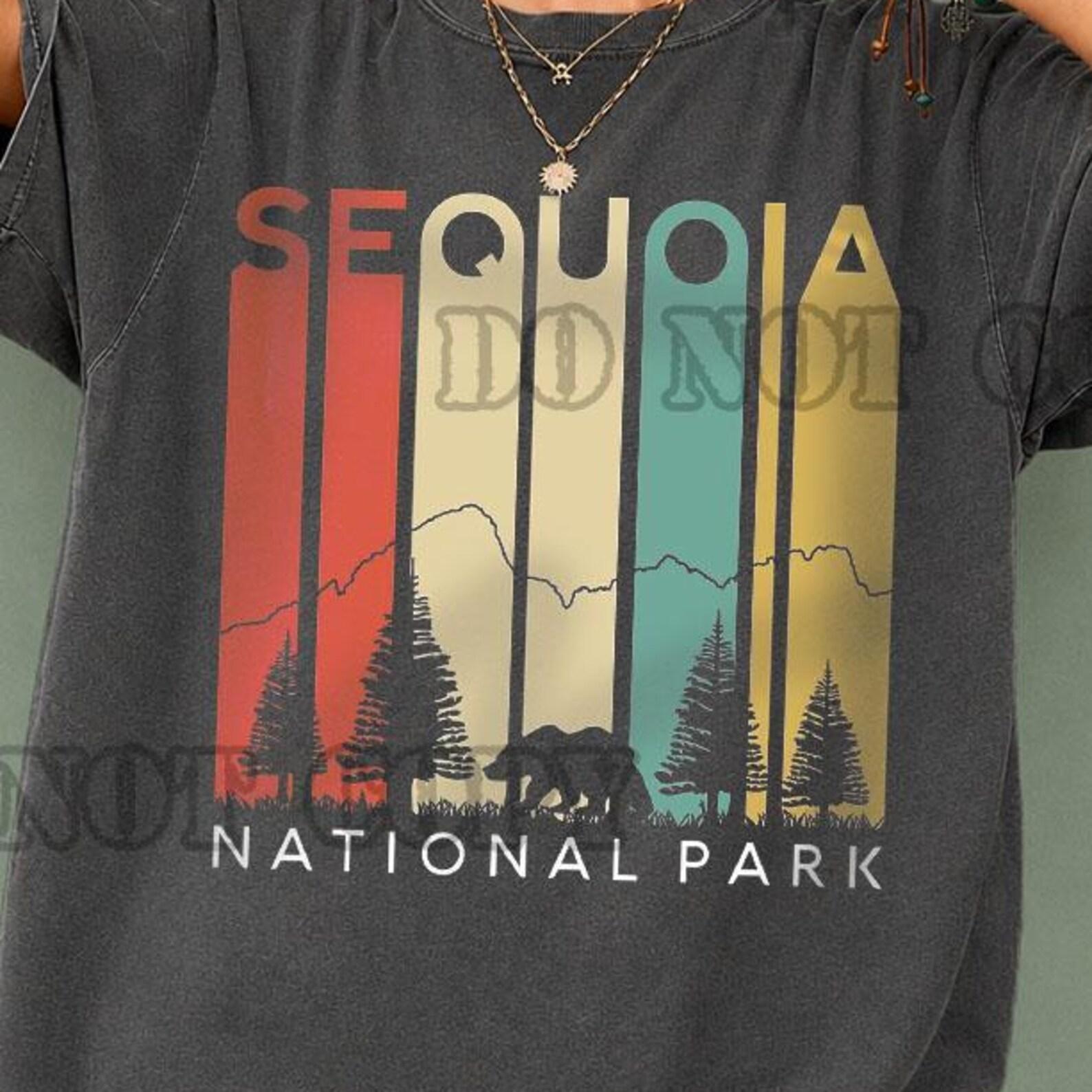 Sequoia National Park Shirt, Vintage Nature Graphic Tee, National Park T-Shirt, Outdoor Adventure Shirt, Mountain Landscape Tee L