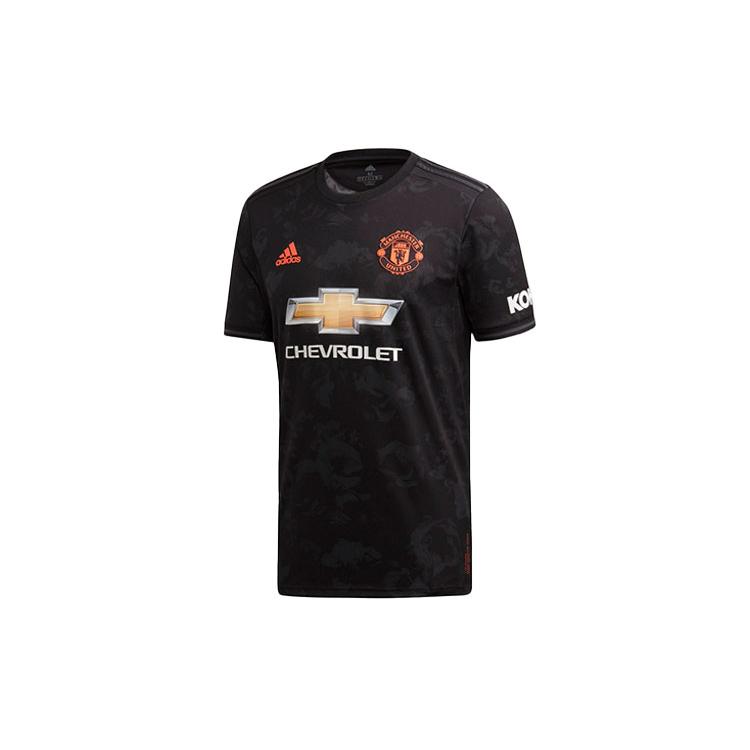 adidas Fotbalové dresy Manchester United Pánské Černé Středně rovný střih ED7390