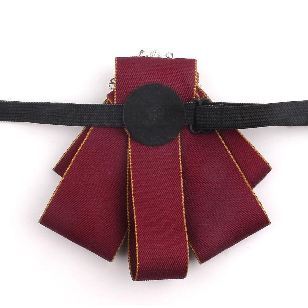 Alloy Bow Tie Gift Crystal Rhinestone Bowtie Luxulry Bowknot Brooches