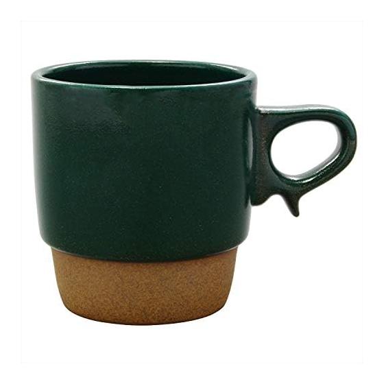 Hamato Hasami Ware Aizome Kiln Stax Mug Dark Green 388545 300ml