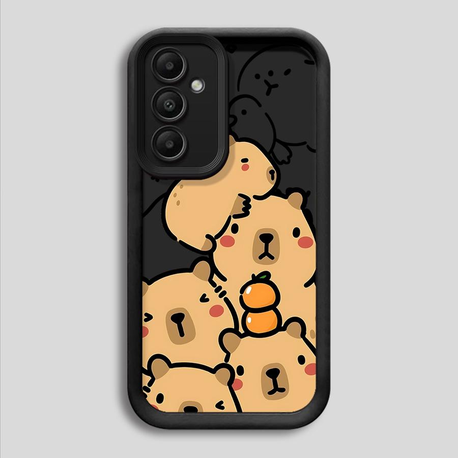 Soft TPU Phone Case for Samsung Galaxy A32 A31 A52 A22 A23 A54 A21s A53 A34 A73 A25 A26 A24 Cute Capybara