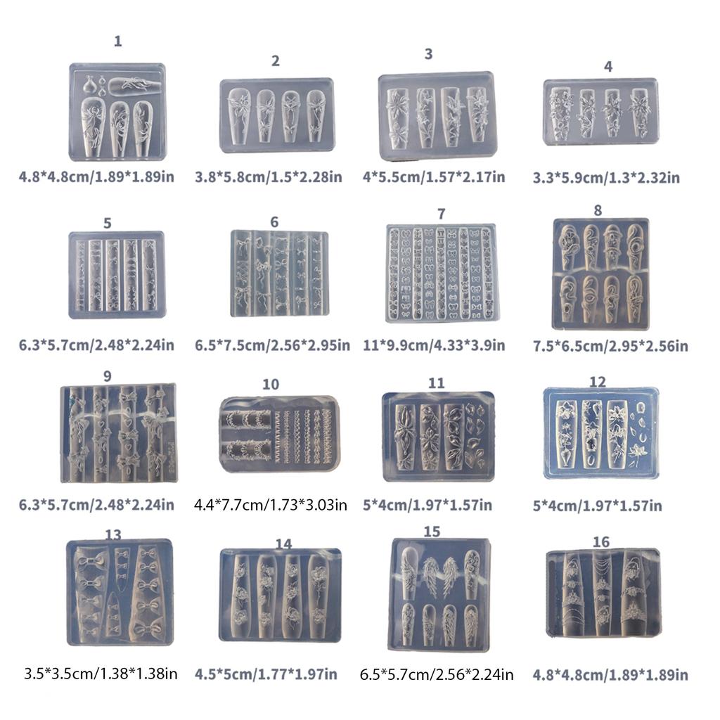 Elegant Bowknot Silicone Mould Set for Creating 3D Nail Art Earrings and Necklaces Crafting Tool Fashion Statement