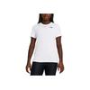 Under Armour Logo Print Casual Crew Neck Short Sleeve T-Shirt Women T-Shirt White 1384231-100