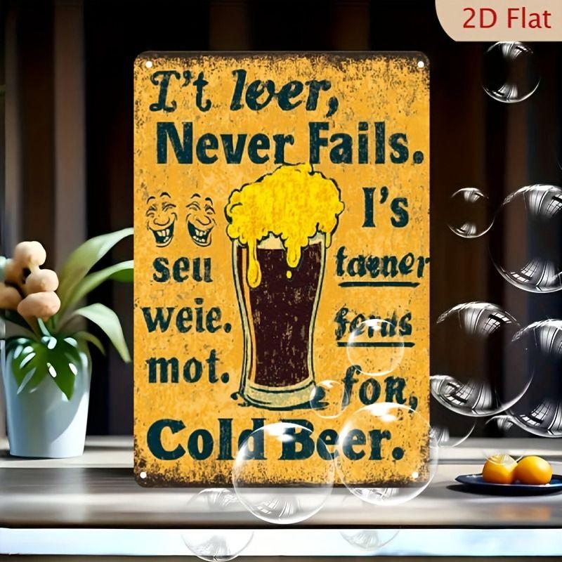 Poster Birra Placca Metallica da Parete