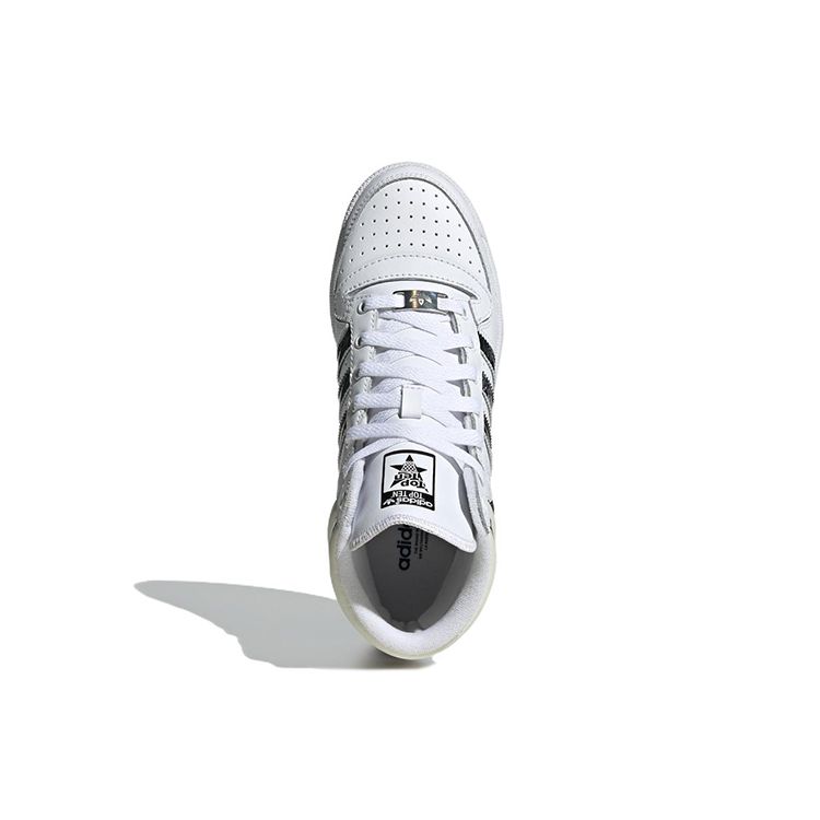 Adidas Originals Top Ten Rb Άνετα Ανθεκτικά Παπούτσια Σκέιτ Υψηλού Προφίλ Γυναικεία Αθλητικά Παπούτσια Λευκά Μαύρα HQ6753