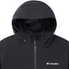 Columbia Solid Color Hooded Zipper Thermal Reflective Outdoor Hiking Waterproof Lightweight Jacket Men jackets Black WE0505-010