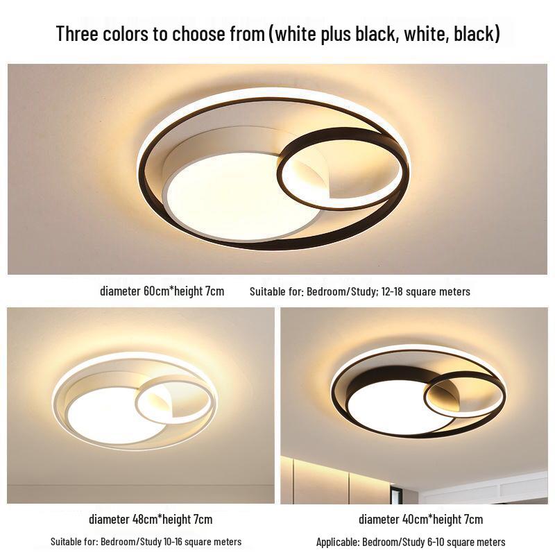 Modern Minimalist LED Smart Ceiling Light for Bedroom, Living Room, Study