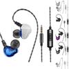 F4 Wired Earphones Heavy Bass Stereo Noise Isolating Wired Earbuds In-Ear Headphones For All 3.5mm Jack Devices