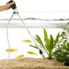 Fish Tank Vacuum Gravel Cleaner with Hose Flow Control Valve Filter Pipe Fixture Clamp Aquarium Water Changer Siphon Pump Sand Vacuum Cleaner