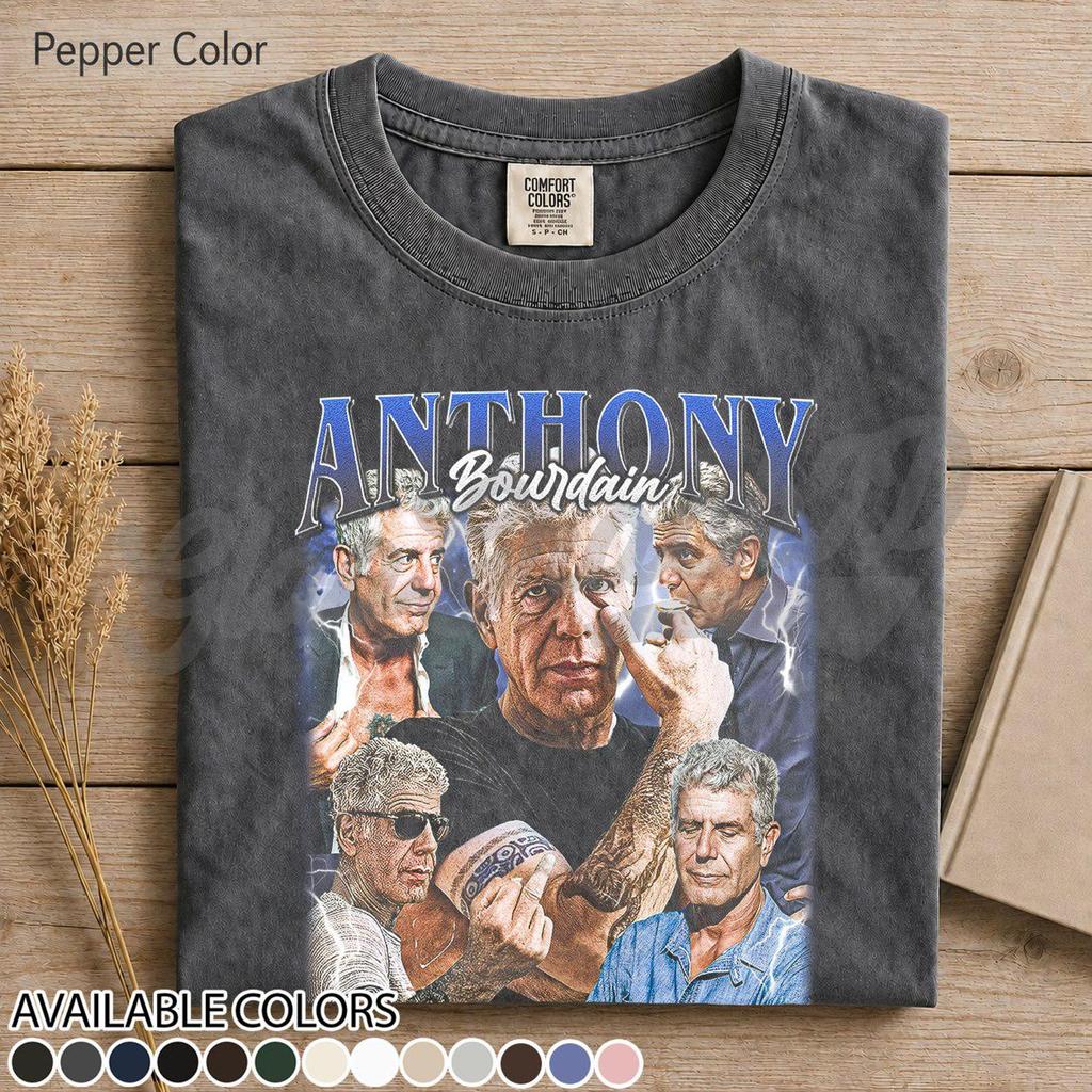 Anthony Bourdain Travel Food Philosopher Shirt, Culinary Adventurer Inspired Tee, Globe-Trotting Chef Tribute, Wanderlust Foodie Design FD