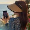 1PC Sun Hat Children Empty Top Hat Folding Summer New Sun Hat Sun Hat Foreign Gas UV Protection Vinyl Eaves