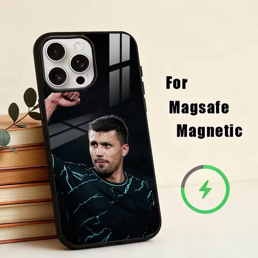 R-Rodrigo Handyhülle für iPhone 17, 16, 15, 14, 13, 12, 11 Plus, Pro Magnetisch mit Magsafe Kabelloses Laden