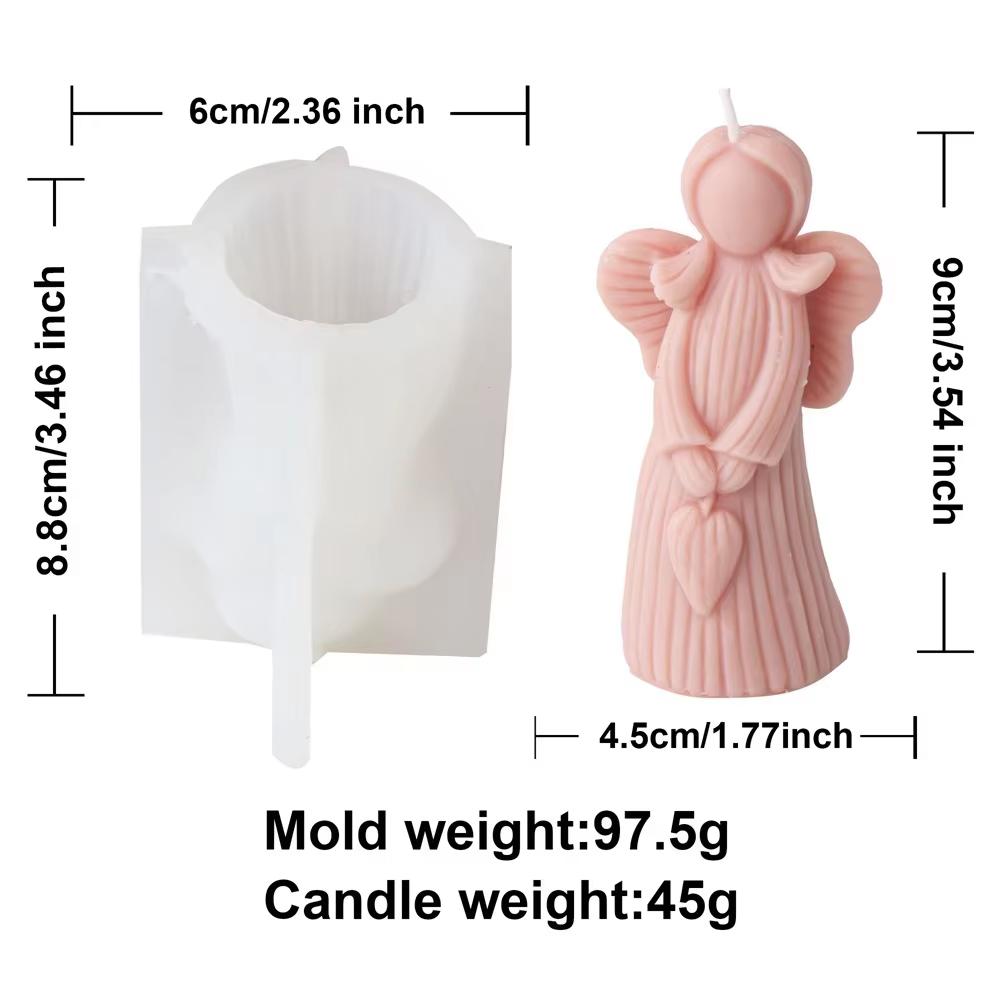 3D Santa Maria Silicone Candle Mold DIY Handheld Money Can Princess Portrait Gypsum Craft Soap Candle Mold Home Decoration