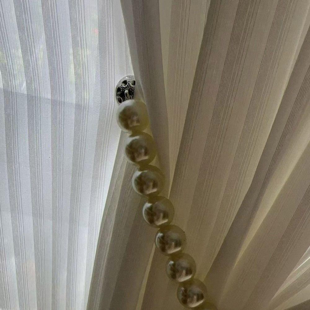 Curtain Clip Magnetic Curtain Tieback DIY Pearl Curtains Tie Backs Simple Fashion Holdback