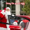 LOKIPA Christmas Car Sticker, 2PCS Christmas Car Window Decals Cute Santa Car Window Stickers for Christmas Car Decorations Accessories (Reindeer and