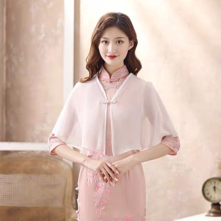 

Женский легкий шифоновый плащ от солнца с платьем ципао Fits 80-140 jin