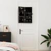 VidaXL Armoire à bijoux avec miroir murale noir 30x8,5x67 cm 353209