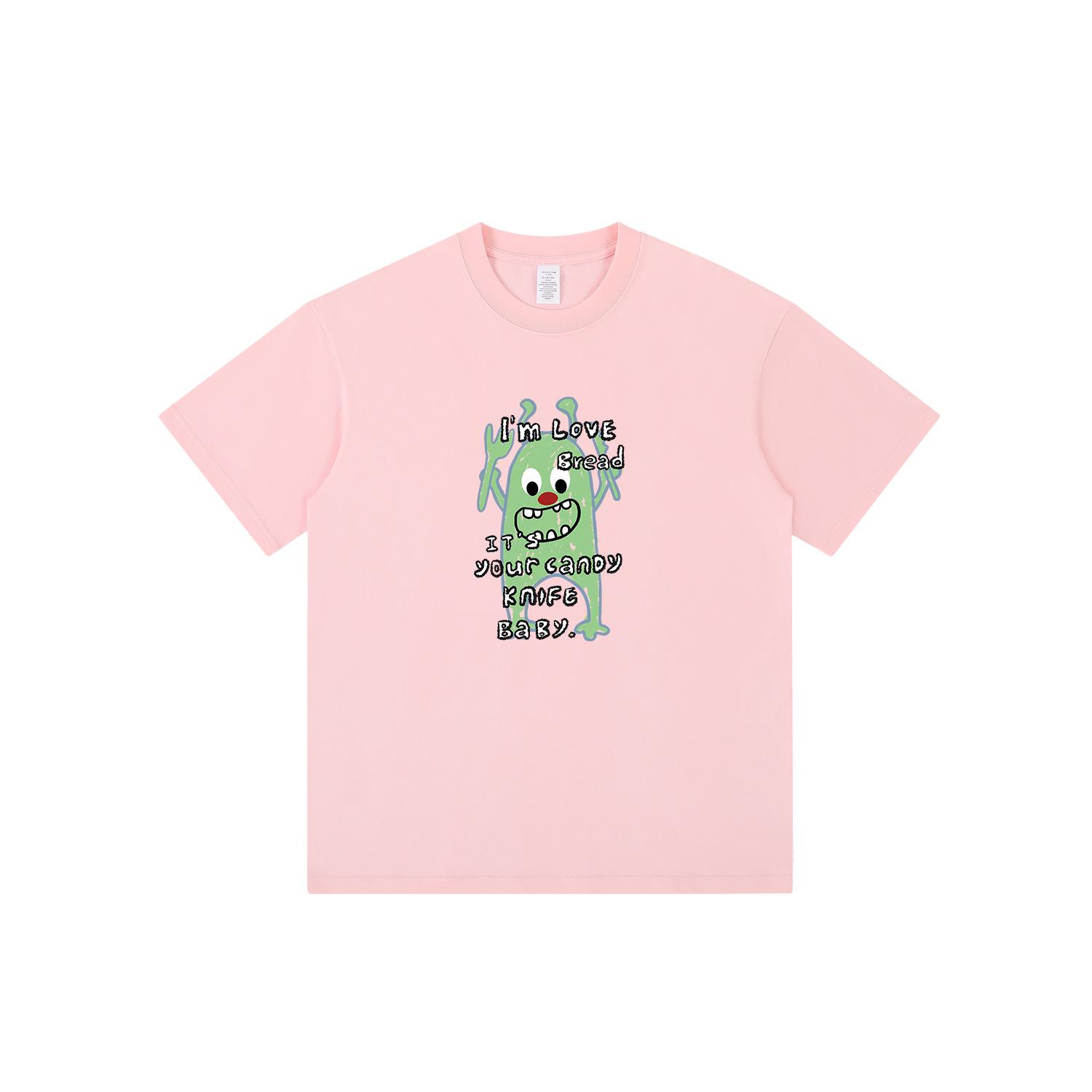 

Unisex Hong Kong Style Cartoon Clown Print Pure Cotton Short-Sleeve T-Shirt L