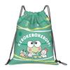 Custom K-KeroKeroKeroppies Drawstring Bags Men Women Foldable Sports Gym Sackpack Frog Cartoon Shopping Storage Backpacks