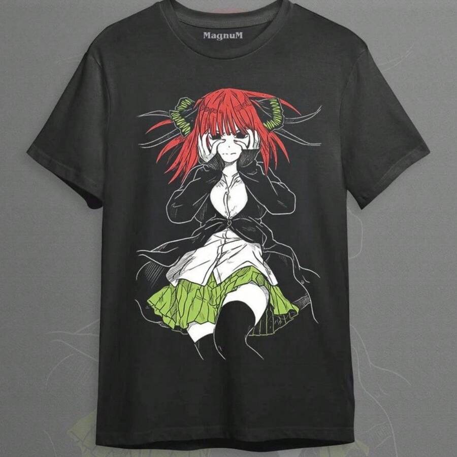 

Nino Nakano The Quintessential Quintuplets Anime T-Shirt, Sweatshirt, , Youth Tee, Baby Onesie TNGN - Men s Summer Cotton Gra... S разноцветный