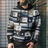 Fashion Hoodies & Sweatshirts (men’s) Plus Size Men's Clothing, Autumn and Winter Plaid Retro Hooded Sweatshirt