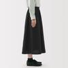 MUJI Hemp Cotton Easy Long Size M Women's Skirt, BE1VBA5S, Black,
