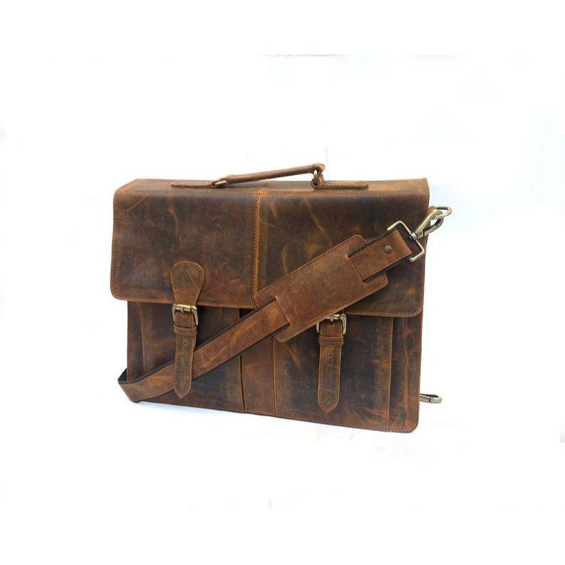 leather messenger bag  men briefcase office laptop bags crossbody computer office bag for him husband shoulder fathers day gift