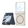 Magnetic Hinge Case With Screen Protector Galaxy Z Flip 8 7 Slim PC Cover MagSafe-Compatible Ring