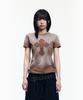 AAKAM Dust Fade Cros2 Half Top (Brown)