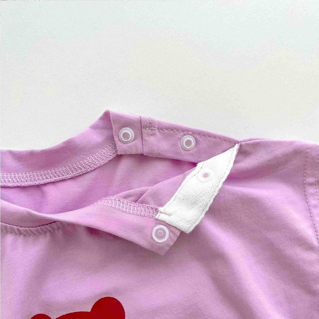 Unisex Cartoon Summer Baby Bodysuit with Snap Crotch
