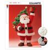 Pearl Painting DIY Kit Santa Claus Christmas Tree Gift Frameless Handmade Bead Canvas Art Creative Leisure Craft for Bedroom Living Room Decor