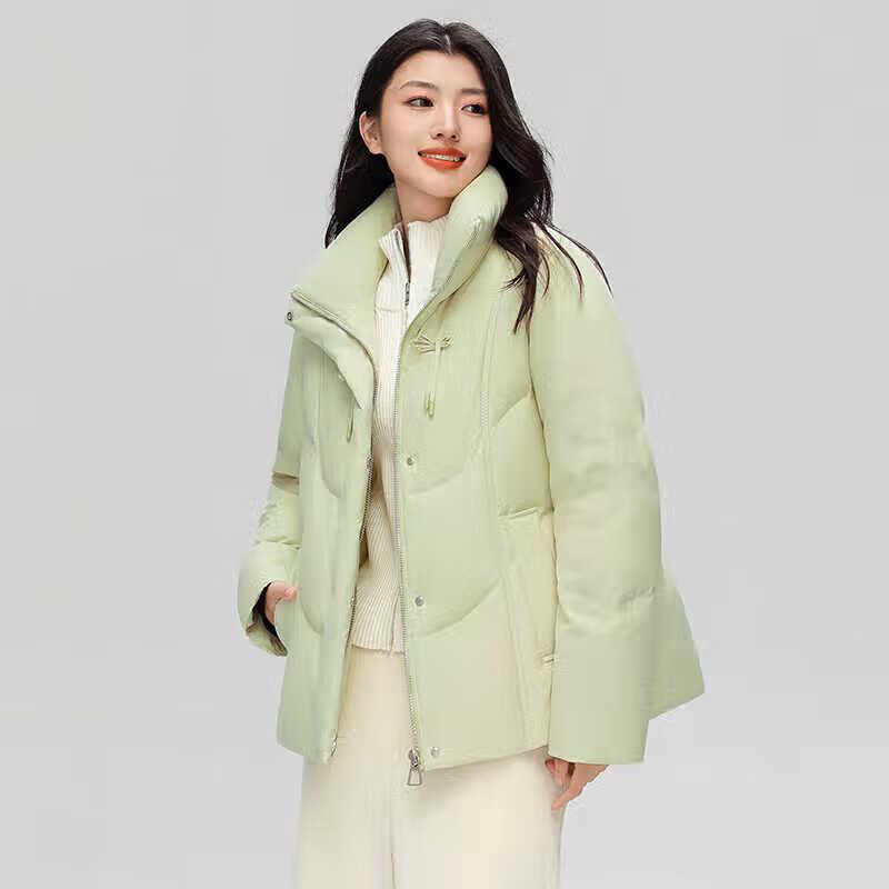 XueZhongFei Women's Sweet Fashion Stand Collar Puffer Jacket