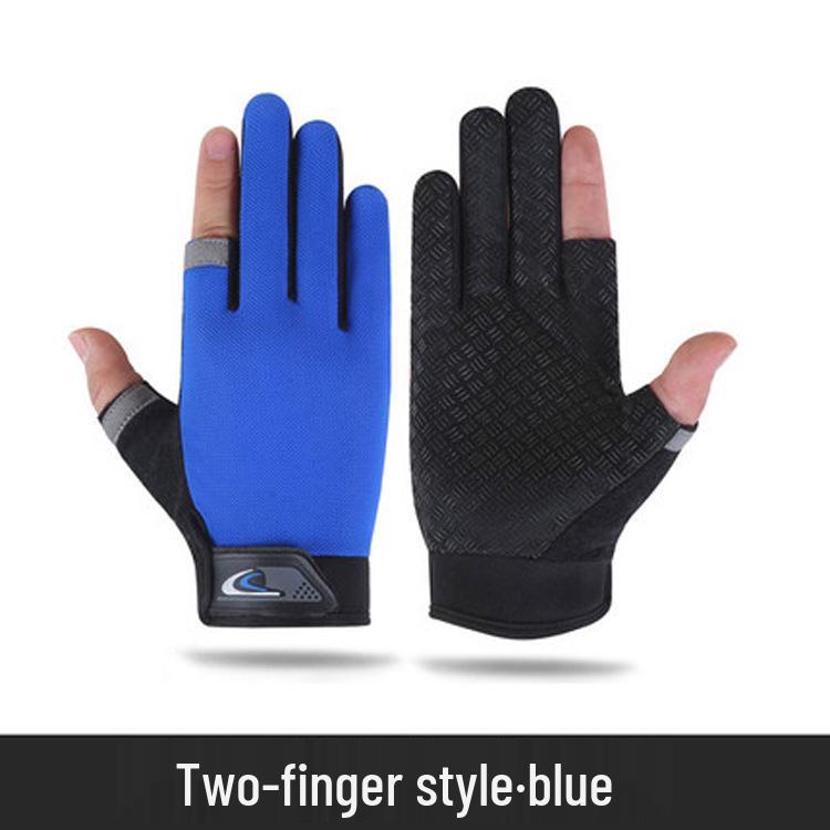 Unisex Summer Outdoor Cycling & Fishing Gloves - Fingerless, Sun Protection, Touchscreen Compatible, Breathable & Lightweight.