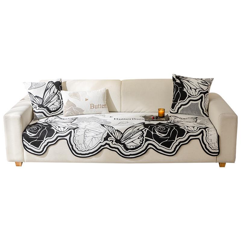 1pc Anti-Slip & Cat Scratch Resistant Irregular Shaped Sofa Cushion Sofa Seat Cushion, Suitable for All Seasons, Does Not Include Backrest, Armrests