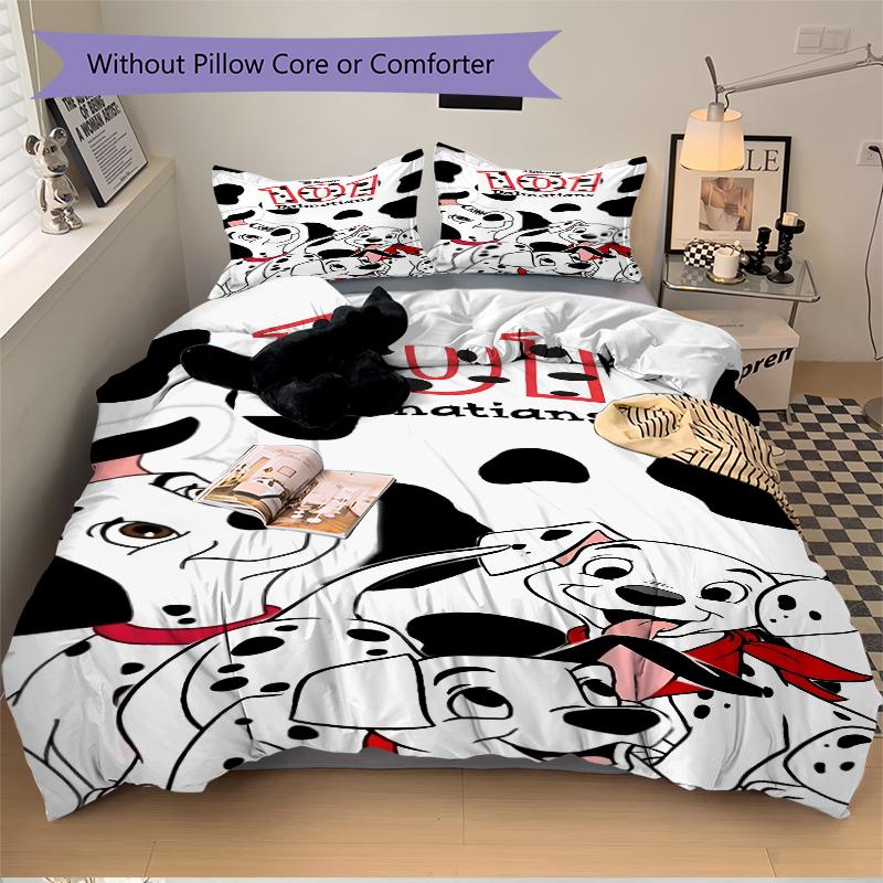3Pcs Dalmatian Puppies Adventure Bedding Sets For All Sizes New 3D Printed Bed Cover Comforter Duvet Cover Pillowcase Bedroom Decoration