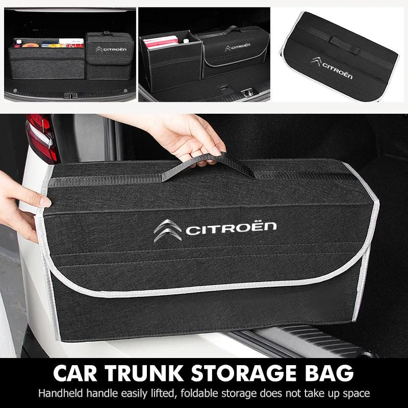 Car Trunk Folding Organizer Storage Bag Stowing Tidying Box For Citroen C4 C3 C5 C1 C2 C6 C4L DS3 DS4 Berlingo Picasso Jumper CD0