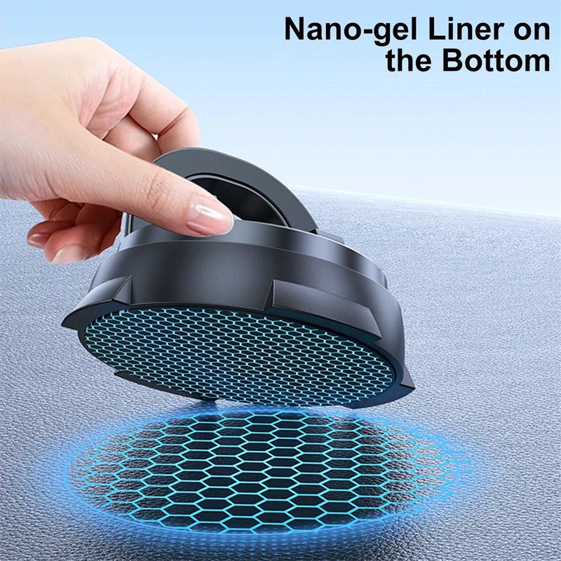 Strong Suction Cup Phone Holder Anti Slip Silicone Pad Dashboard Windshield Mount Universal For Car Suv Truck Navigation