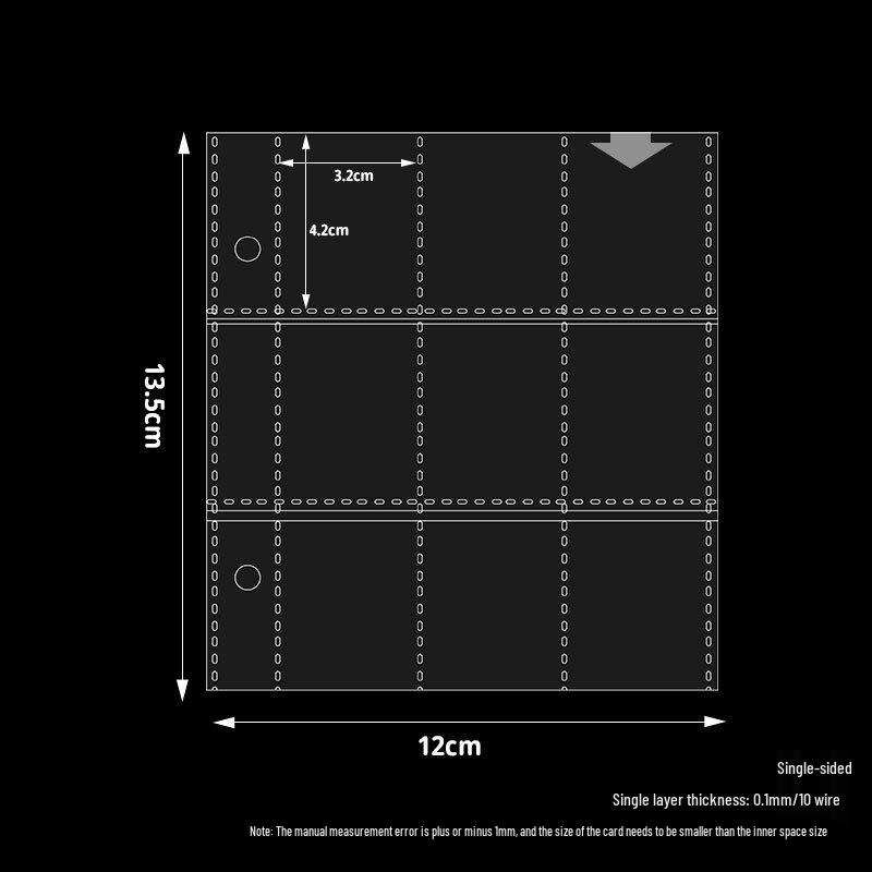 

Прозрачные страницы для альбома для карточек из полипропилена в карманном стиле: Формат A4/A5/A7/M5, от двух до девяти карманов, альбом для хранения листов на кольцах.
