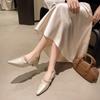 French Fairy Pointed High Heels Summer Temperament All-match Thick Heel Single Shoes Women's Shoes