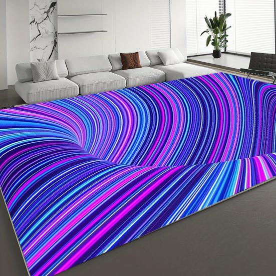 Yousheng Floor Mat 3D Illusion Rug Non-Slip Stable Design High Absorbent Entryway Rug Decorative Living Room Bedroom Carpet Home Decor