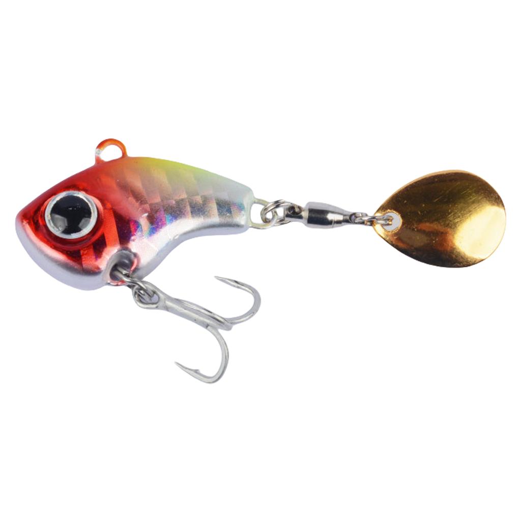 5Pcs Spinner Fishing Lures with Hook Long Cast Metal Lures Hard Metal Spinner Baits Fishing Accessories for Freshwater