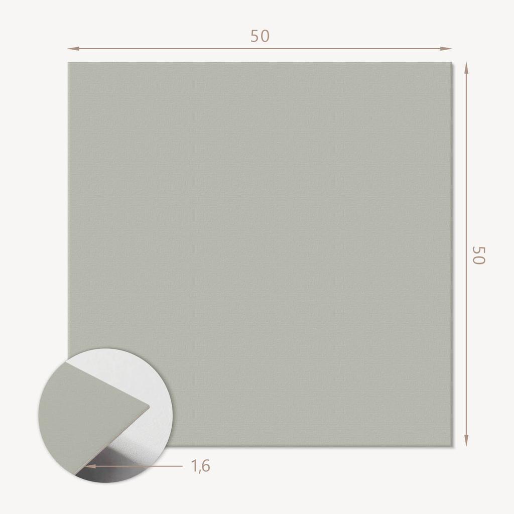 Self-Adhesive Vinyl Tiles - Decoration with Print, Gray-Green Color, 4x50x50 cm