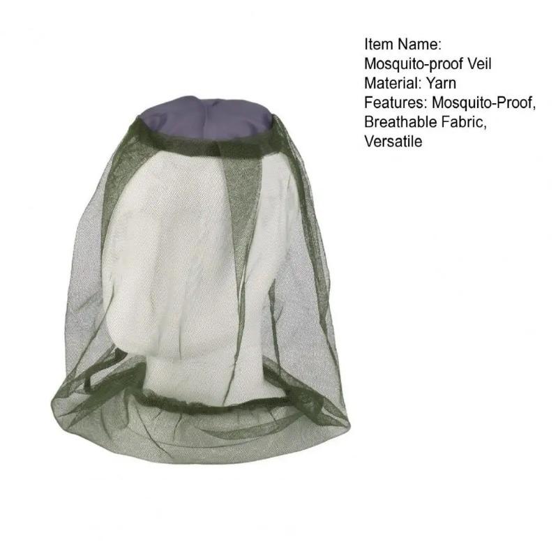 Mosquito-Proof Veil Breathable Fabric Outdoor Mosquito Net Clear View Easy Wear Fishing Camping Garden Insect Shield Net
